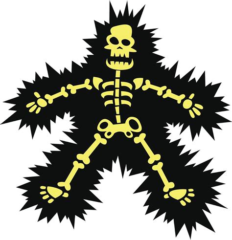 Simple Electrocuted Man Skeleton Cartoon Vinyl Decal Sticker (4" Wide) : Amazon.ca: Automotive