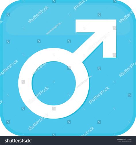 Vector Illustration Male Symbol Emoticon Stock Vector (Royalty Free) 1867320346