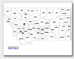 Printable Montana Maps | State Outline, County, Cities