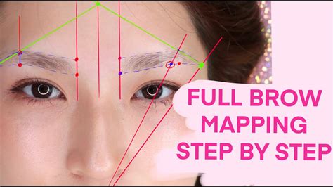 FULL BROW MAPPING TUTORIAL - STEP BY STEP - YouTube