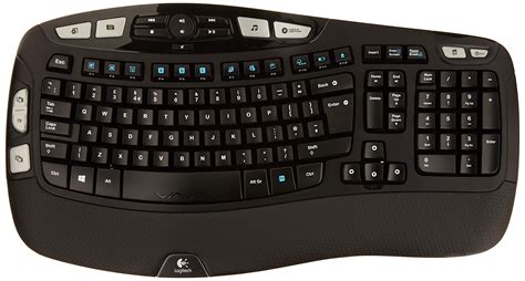 Logitech K350 Clavier sans Fil Ergonomique, 2,4 GHz avec Récepteur USB ...