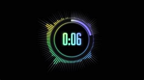 30 Seconds Timer Animated Audio Waveform Stock Footage Video (100% ...