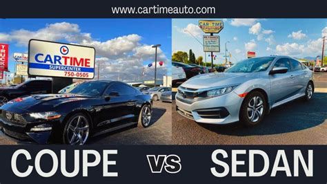 Coupe vs Sedan: What's the difference | Car Time Auto