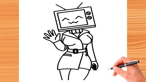 How to Draw TV Woman easy - Skibidi Toilet | Drawing Step by Step - YouTube