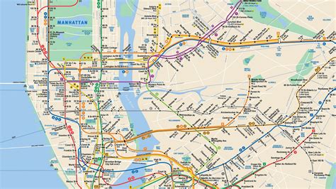 Subway Map Of Queens - Time Zone Map North America