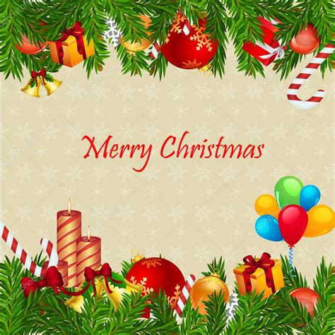 Colorful merry christmas card — Stock Photo © get4net #4403388