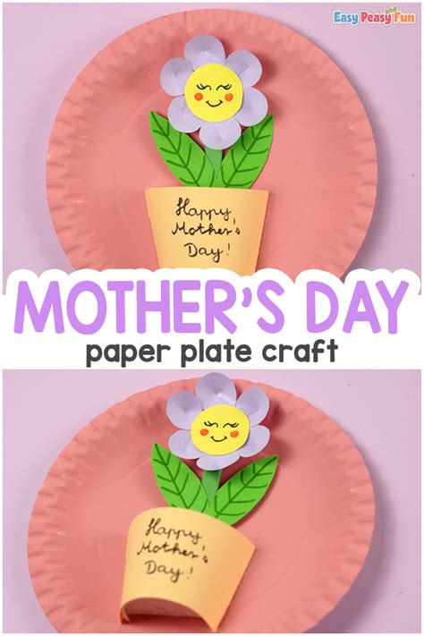 Mother's Day Paper Plate Craft - Easy Peasy and Fun