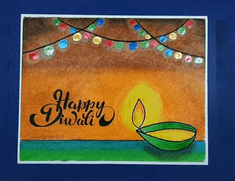 Diwali Drawing Tutorial Easy by Oil Pastel Full Tutorial Simple Rangoli ...