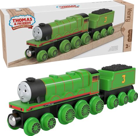 Buy Thomas & Friends Wooden Railway Toy Train Henry Push-Along Wood ...