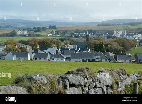 The Dartmoor town of Princetown in Devon Stock Photo - Alamy