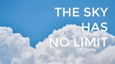 The Sky Has No Limit Desktop Wallpaper Template and Ideas for Design ...