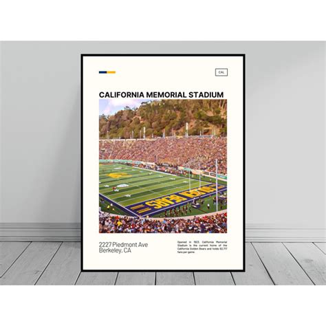 California Memorial Stadium Print California Golden Bears P - Inspire Uplift