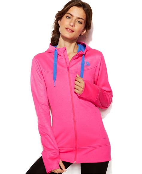 The north face Suprema Stretch-Fleece Jacket in Pink (Glow Pink ) | Lyst