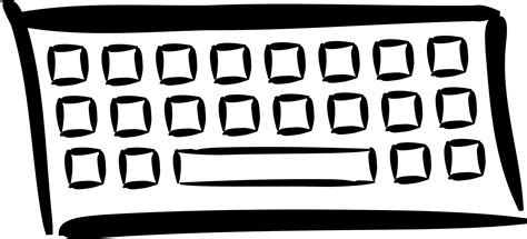 Clipart - minimalist keyboard