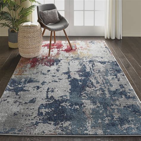 Nourison Global Vintage Abstract Abstract Multicolor Area Rug - Walmart ...