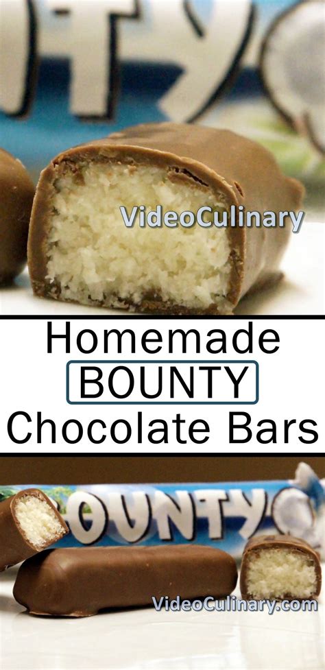 Bounty Chocolate Bars | Bounty chocolate, Bounty chocolate recipes, Homemade chocolate