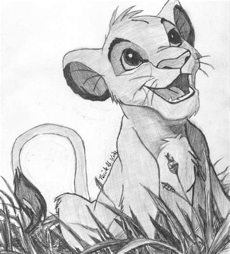 Lion King Simba Drawing at PaintingValley.com | Explore collection of Lion King Simba Drawing