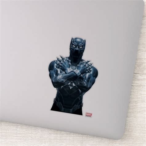 Avengers Classics | Black Panther Salute Sticker | Zazzle.com