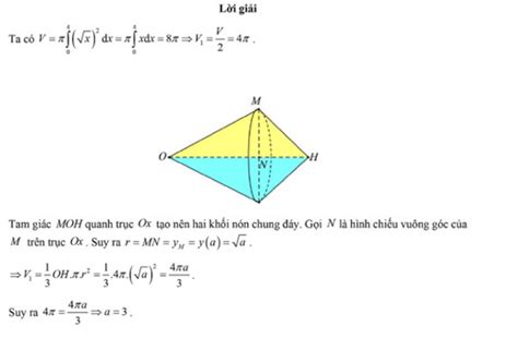 Công Thức Tính Thể Tích Khối Tròn Xoay Và Bài Tập Vận Dụng