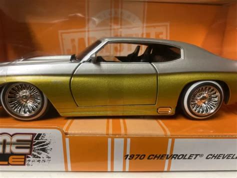 JADA TOYS 1970 Chevrolet Chevelle SS Gold/Silver /w upgraded rims $37.88 - PicClick