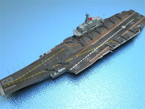 Liaoning Aircraft Carrier 3D Model | FlatPyramid