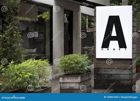 Signage Outside a Restaurant Advertise Stock Photo - Image of fancy ...