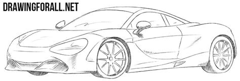 Mclaren 720s coloring page in 2020 | Car drawings