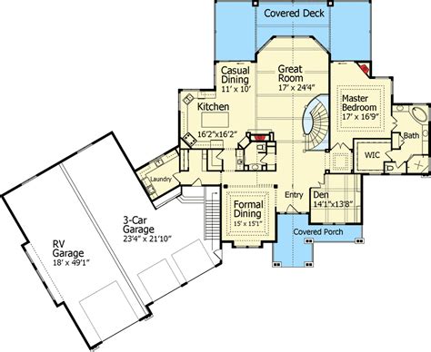 Dream Home Plan with RV Garage - 9535RW | Architectural Designs - House Plans