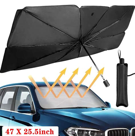 Car Sun Shade Umbrella, Foldable Car Sunset Umbrella - OrenMart.com