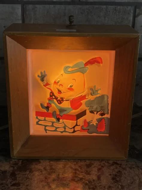 VINTAGE UNDERWRITERS’ LABORATORY Inc HUMPTY DUMPTY LIGHT UP TABLE TOP WOOD LAMP $150.00 - PicClick