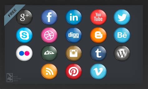 FREE Social Media Badges by bryanalcantaradesign on DeviantArt