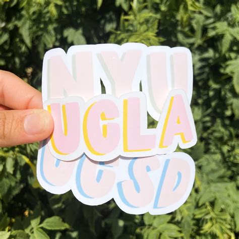 Custom College Stickers University Stickers - Etsy