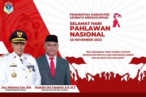 Selamat Hari Pahlawan Nasional | PEMERINTAH KABUPATEN LEMBATA NTT