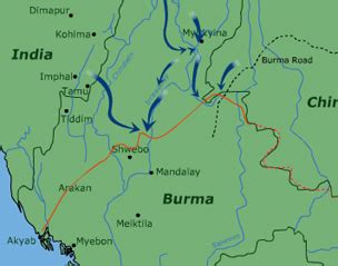 BBC - History - World Wars: Animated Map: The Burma Campaign