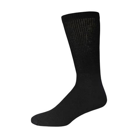 Big and Tall Diabetic Neuropathy Cotton Socks, King Size Mens Athletic Crew and Quarter Socks ...