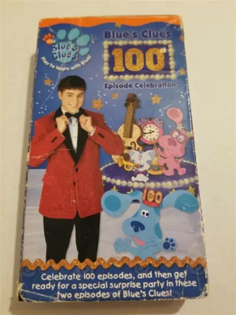 BLUE’S CLUES 100TH Episode Celebration VHS Video Tape VCR Joe’s ...