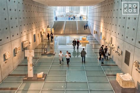 Acropolis Museum Interior, Athens - Architectural Photo by Andrew Prokos