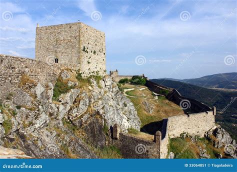 Castle, Marvao, Portugal stock image. Image of historical - 33064851