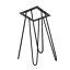 22" Hairpin Table Legs Coffee Table Metal Legs Solid Iron Bar Black Set ...