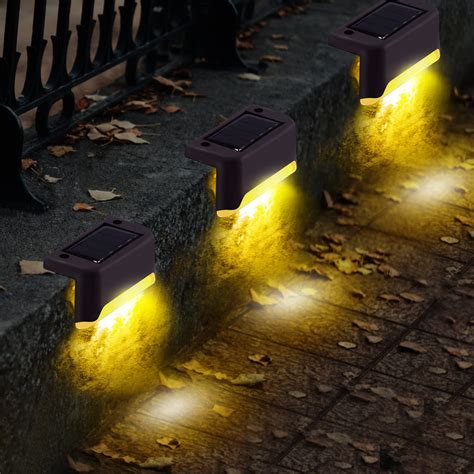 Buy AFEION Solar Deck Lights Outdoor 16 Pack, Solar Step Lights ...