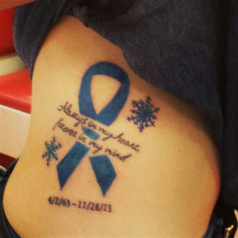 Cancer ribbon tattoos, Cancer tattoos, Cancer awareness tattoo