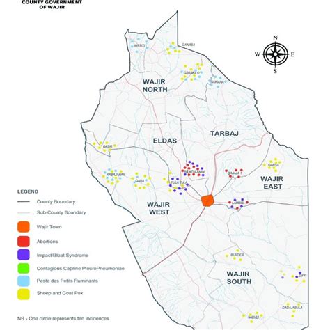Camel diseases geographical distribution, Wajir County | Download ...