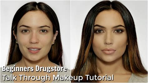 Beginners Talk Through Makeup Tutorial | All Drugstore - YouTube