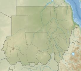 Image: Sudan relief map