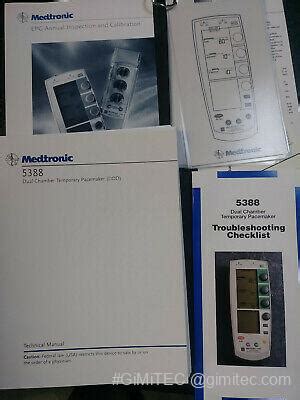 Medtronic 5388 Temporary Pacemaker Technical Manual Troubleshooting Checklist - GiMiTEC