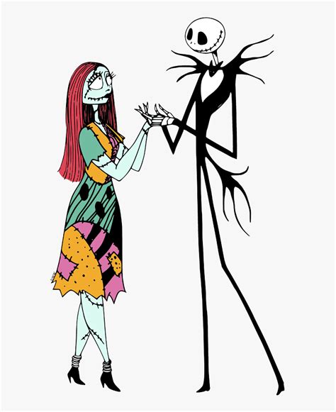 Nightmare Before Christmas Jack And Sally Png, Transparent Png - kindpng