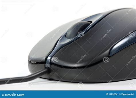 Black computer mouse stock image. Image of electronics - 11832341