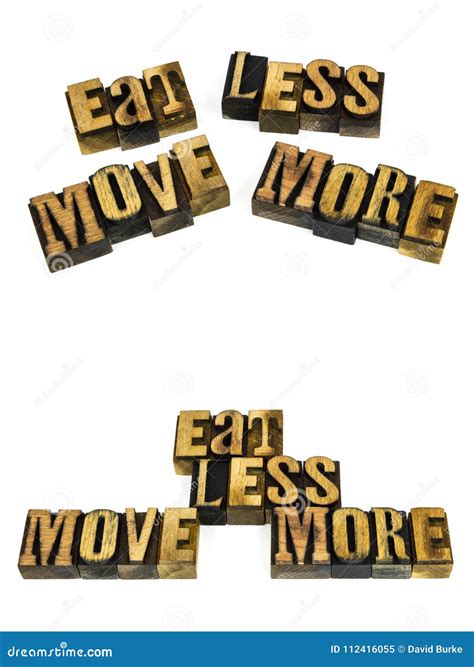 Eat less move more healthy stock image. Image of vintage - 112416055