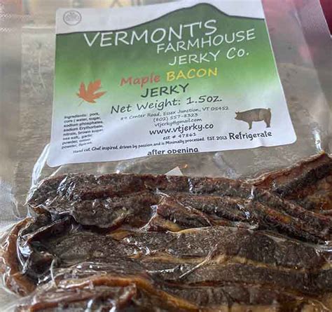 Vermont Maple Bacon Jerky | Vermont's Farmhouse Jerky Company