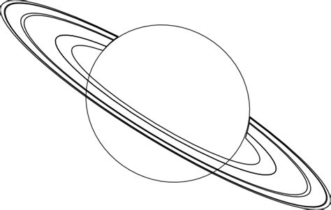 Saturn Outline Clip Art at Clker.com - vector clip art online, royalty free & public domain